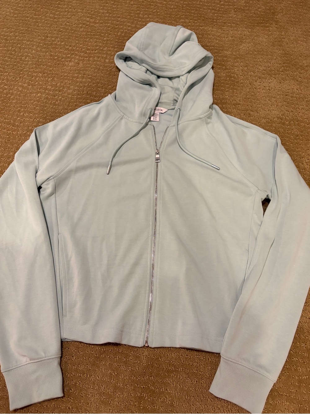 Athleta sea soft Mint Green Full-Zip Hoodie- worn once